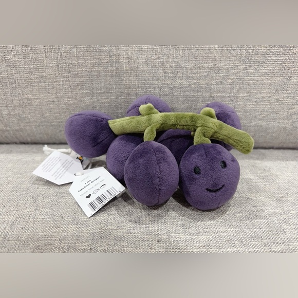 Jellycat Fabulous Fruit Grapes Brand New with Tags (BNWT) - Picture 1 of 4